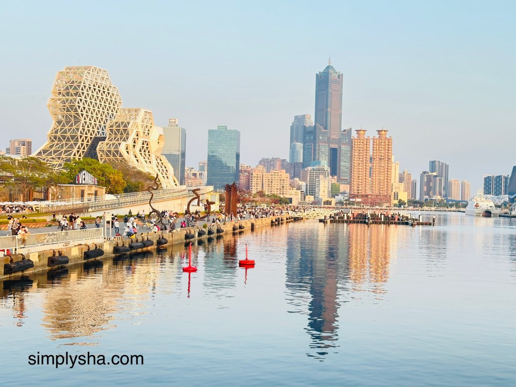 View of Kaohsing harbor with modern skyline
