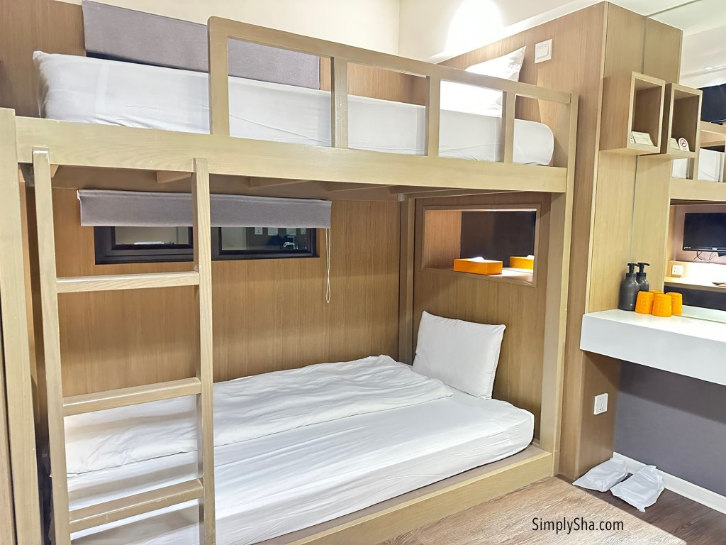 Bunk bed room at Orange Hotel Ximen in Taipei