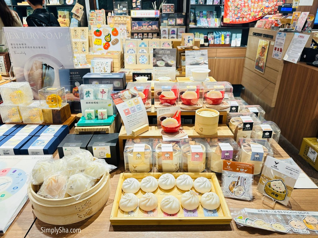 Decorative trinkets and home decor items inside the Red House in Ximending.