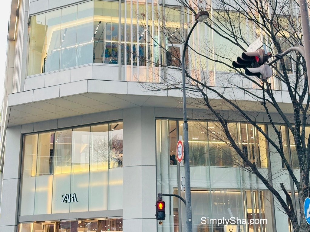 ZARA store building in Sakae shopping district Nagoya
