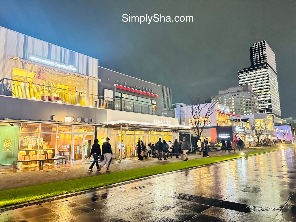 Shopping and dining area in Sakae District at night in Nagoya, Japan