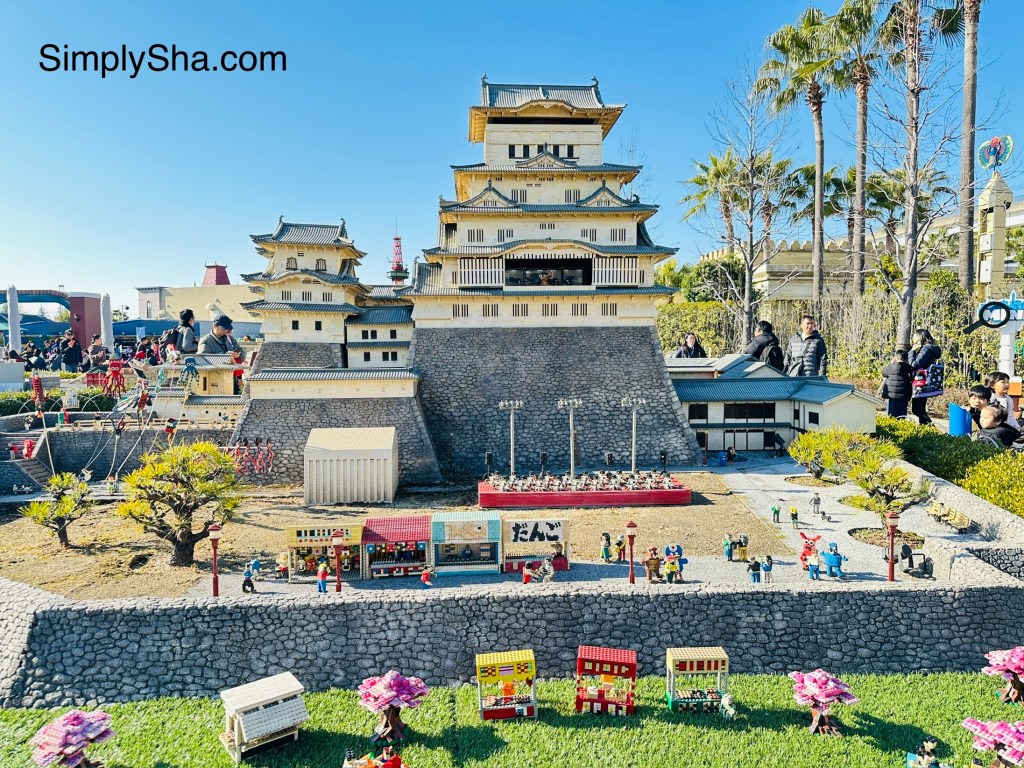 Miniature LEGO version of Nagoya Castle at LEGOLAND Japan in Nagoya