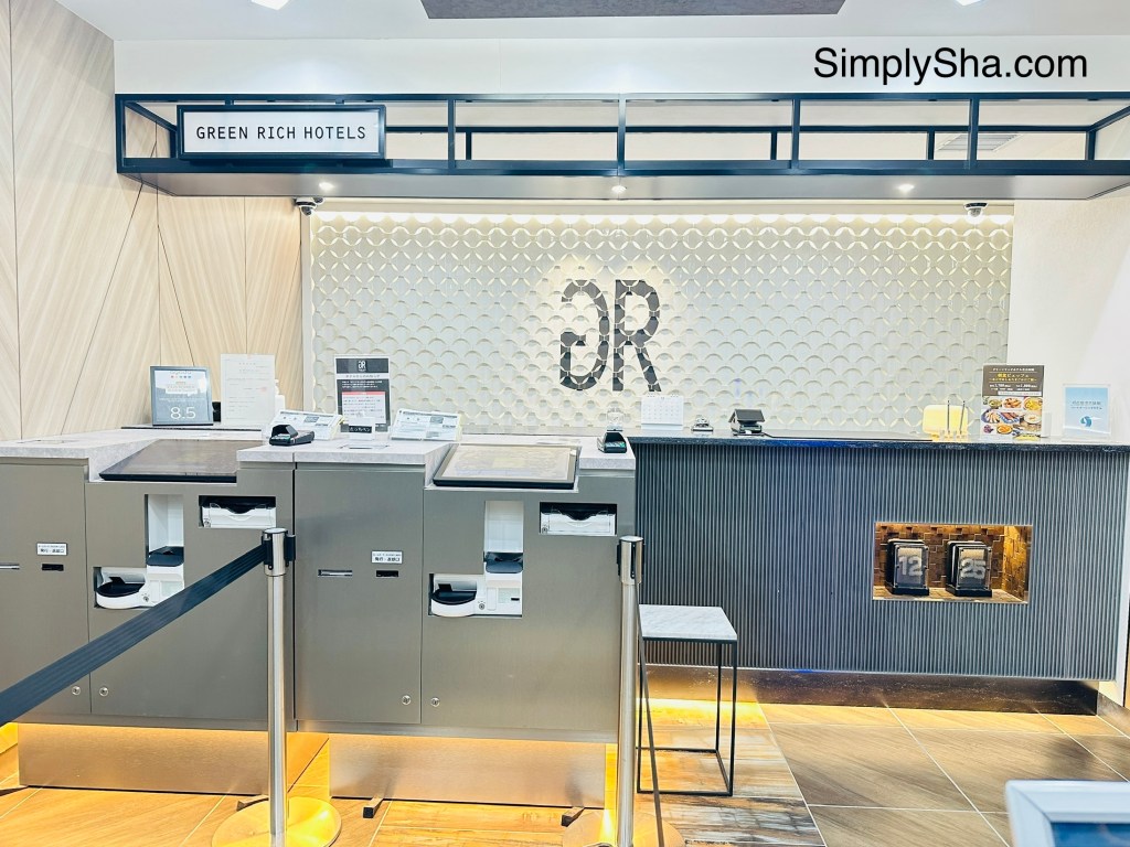 Reception area at Green Rich Hotel Nagoya Nishiki in Nagoya, Japan