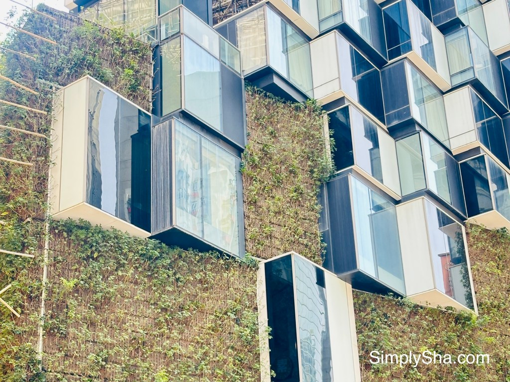 Unique exterior of The Beacon hotel in Mong Kok, Hong Kong