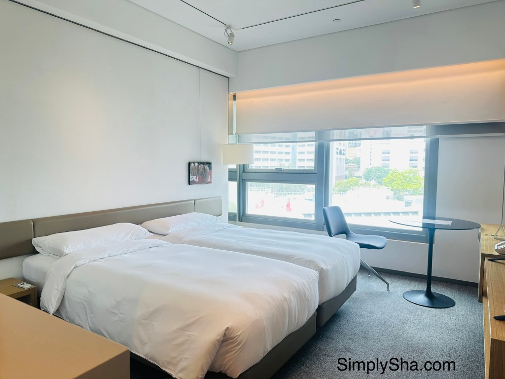 Twin room with city view at Hotel Stage in Jordan, Hong Kong