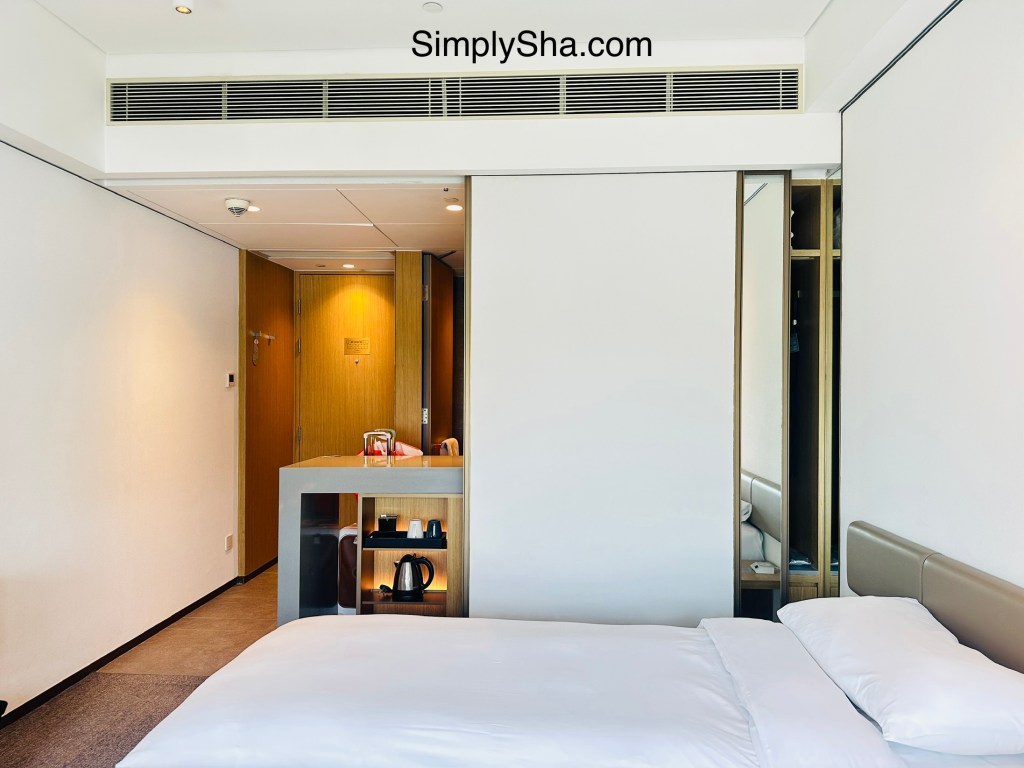 Modern guest room interior at Hotel Stage in Jordan, Hong Kong